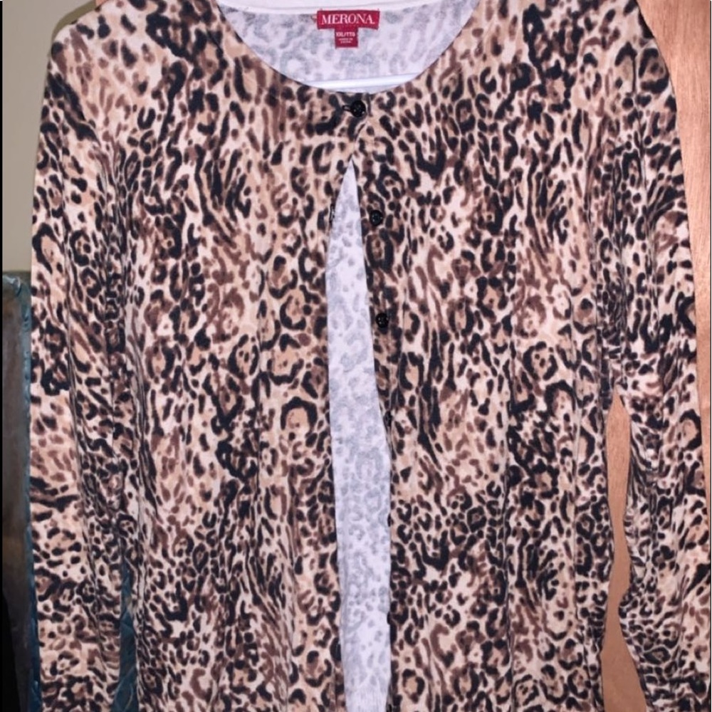 Leopard Print Cardigan